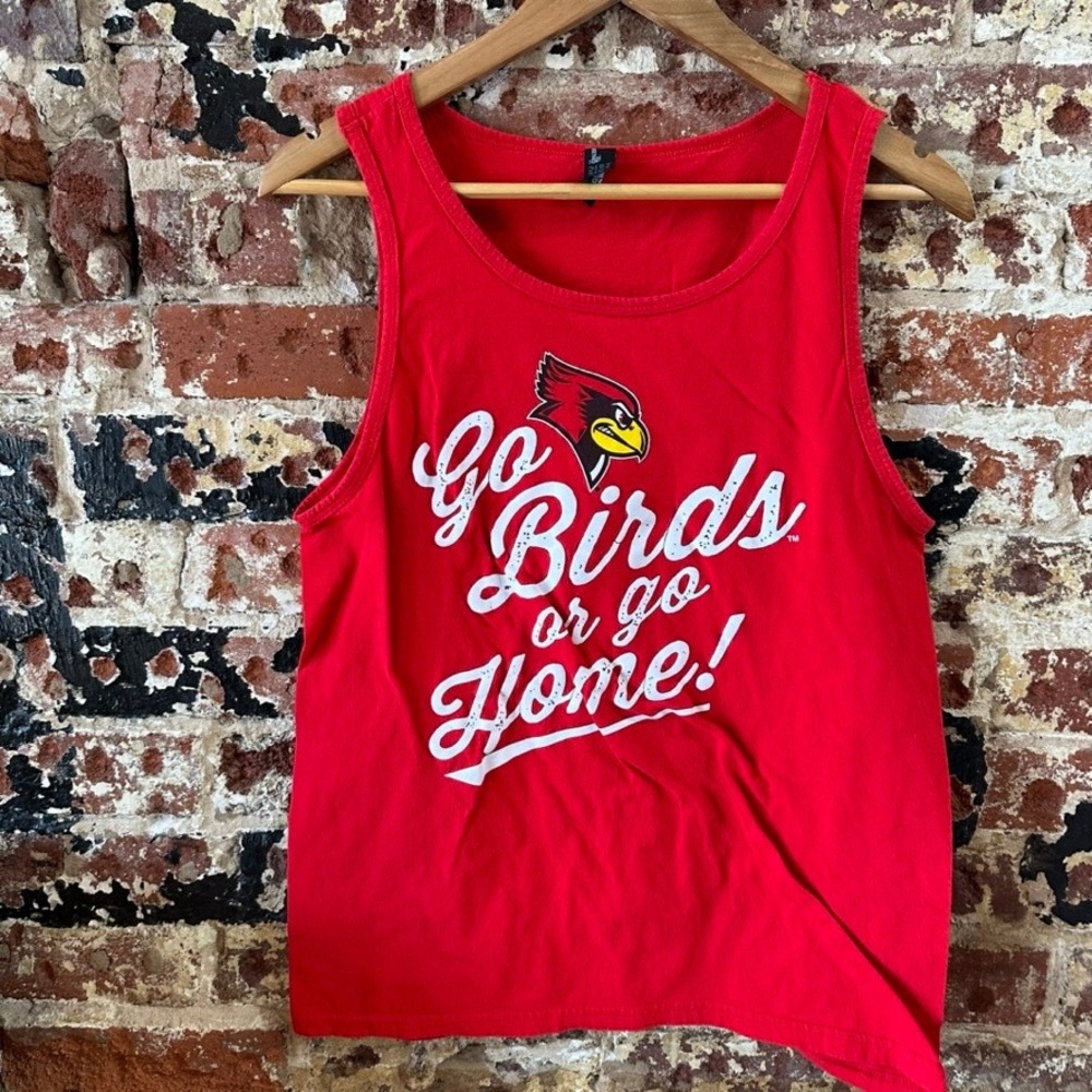 District St Louis Cardinals Sleeveless Tank Top Go Birds Red Womens Small